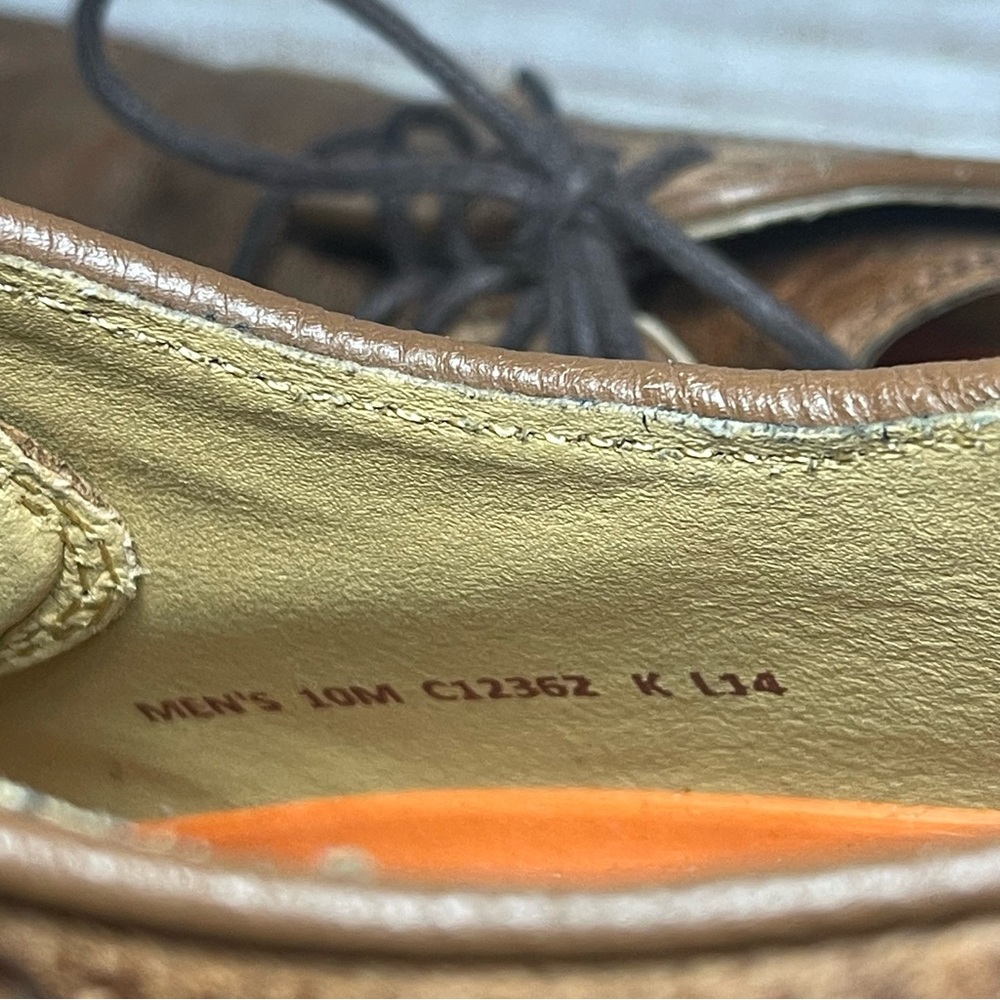Mens 10 M Cole Haan Lenox Hill Grand OS Wingtip C12362 Brown Leather Derby Shoes - Picture 10 of 10